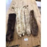 A COLLECTION OF FUR STOLES
