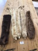 A COLLECTION OF FUR STOLES