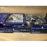 FOUR BOXED HOBBY MASTER MODEL AIRCRAFTS SCALE 1.72 AIR POWER SERIES