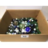 A COLLECTION OF VINTAGE MARBLES