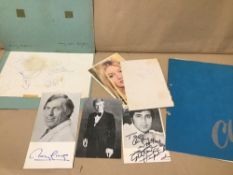 A GROUP OF SIGNED PHOTOGRAPHS OF CELEBRITIES
