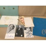A GROUP OF SIGNED PHOTOGRAPHS OF CELEBRITIES