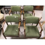 FOUR VINTAGE PARKER KNOLL ARM CHAIRS MODEL NUMBER PK .751/2 MK1