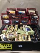 A QUANTITY OF MATCHBOX MODELS OF YESTERYEAR AND LLEDO DAYS GONE VEHICLES, ALL IN ORIGINAL BOXES
