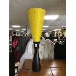 A VINTAGE 1960S/1970S YELLOW UP LIGHTER LAMP