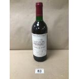A BOTTLE OF FRENCH RED WINE, MONTAGNE ST EMILION COMTE DE PERJAN, 12% VOLUME 75CL