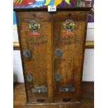AN EARLY DOUBLE PLAYERS NAVY CUT CIGARETTE DISPENSING MACHINE