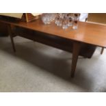 A DANISH MID CENTURY COFFEE TABLE BY VAMON SONDRES L148 X W48 X H58CMS