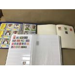 TWO STAMP ALBUMS WITH A FOOTBALL CARDS ALBUM