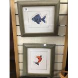 TWO LIMITED EDITION PICTURES BOTH FRAMED AND GLAZED 37 X 32 CM