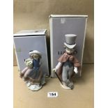 TWO LLADRO FIGURES OF A BOY AND GIRL (6123,5221)