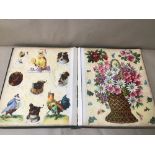 A VICTORIAN SCRAPBOOK CONTAINING A VARIETY OF SCRAPS