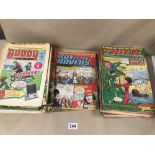 A COLLECTION OF TIGER, ROY OF THE ROVERS COMICS