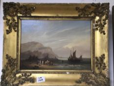 FRAMED OIL ON CANVAS ATTRIBUTED TO W SHAYER 48 X 37 CM