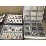 FIVE ALBUMS OF CIGARETTE CARDS INCLUDING J.WIX & SONS, WILLS, AND MORE