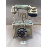 A VINTAGE ONYX TELEPHONE