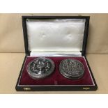 A PAIR OF MODERN REPLICA SILVER SEALS OF KING HENRY VIII AND KING FRANCIS I, HALLMARKED LONDON