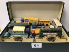 A MIXED BOX OF DIE-CAST TOYS WITH BOXES AND WITHOUT BOXES