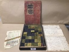 MAHJONG, ANCIENT CHINA'S WONDER GAME, IN ORIGINAL WOODEN BOX