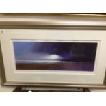 A FRAMED AND GLAZED LIMITED EDITION PRINT BY J.R. SANDERS. 96X57CM