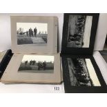 TWO PHOTOGRAPH ALBUMS DATED 1954 OF MINISTERS VISITS TO NORTHERN IRELAND