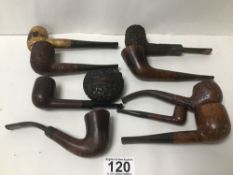 A QUANTITY OF SMOKING PIPES INCLUDING CHARATANS AND BELLMAY