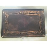 A COPPER NEWLYN TRAY DECORATED WITH FISH