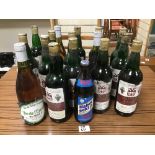 A QUANTITY OF MIXED VINTAGE ALCOHOL, METAXS SAMOS WINE PLUS MORE