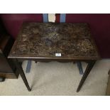 AN EARLY 19TH CENTURY HIGHLY DECORATED OCCASIONAL TABLE