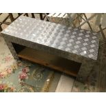 AN INDUSTRIAL STYLE COFFEE TABLE
