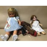 A GERMAN ARMAND MARSEILLE DOLL, 390, TOGETHER WITH ANOTHER DOLL