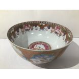 A CHINESE CHIN LUNG PERIOD PORCELIAN BOWL 14 X 7 CM