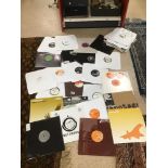 A QUANTITY OF WHITE LABEL RECORDS, SPEC X-RAY REVAMPED RAVEL, PUNKADELIC, AND STABILIZER