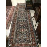 A VINTAGE CARPET/RUNNER 314 X 92CMS