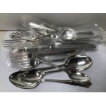 A TWENTY ONE PIECE SILVER PLATED PART CUTLERY SET BY ROBERT'S AND BELK OF SHEFFIELD