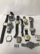 MIXED GENTLEMAN'S WATCHES, AVIA, SEIKO AND MONTINE AND OTHERS