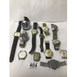 MIXED GENTLEMAN'S WATCHES, AVIA, SEIKO AND MONTINE AND OTHERS