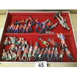 A COLLECTION OF PAINTED LEAD BRITAINS SOLDIERS