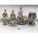 FOUR STAFFORDSHIRE FIGURES