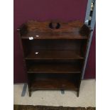 AN ARTS'N'CRAFTS BOOKCASE ADJUSTABLE SHELVES