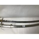 A REPRODUCTION POLISH CAVALRY SWORD WITH SHEAF