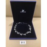 AN ORIGINAL BOXED SWAROVSKI NECKLACE