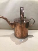 A VICTORIAN COPPER AND BRASS FUEL CAN