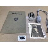 GERMAN WAR RELATED ITEMS INCLUDES A PASSBOOK FOR GERMAN CITIZENS WW2, PHOTOS WW2, A 25 YEAR PRUSSIAN