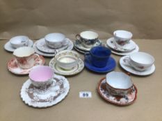 A BOX OF DUO'S AND TRIO'S ROYAL CHELSEA AND ROYAL CAULDRON AND MORE