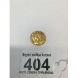 A GOLD HALF SOVEREIGN DATED 1899