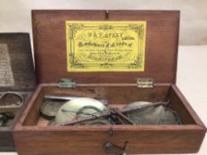 TWO BOXED 19TH CENTURY JEWELLERY SCALES, JOHN KIRK AND W T AVERY