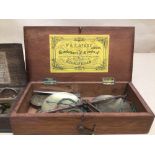 TWO BOXED 19TH CENTURY JEWELLERY SCALES, JOHN KIRK AND W T AVERY