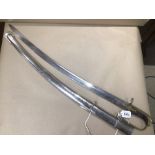 A REPRODUCTION CALVERLEY SWORD WITH SCABBARD