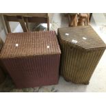 TWO LLOYD LOOM LUSTY PRODUCTS BOTH LAUNDRY BASKETS